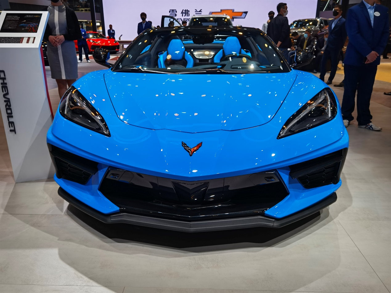 2021上海车展直击雪佛兰科尔维特c8敞篷版实拍
