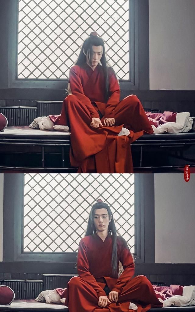 肖战惊艳魏无羡红衣造型合辑!"温山软水万千
