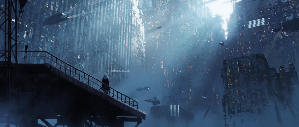 氛围感十足的场景插画,压迫感爆表! 日本插画师 astero