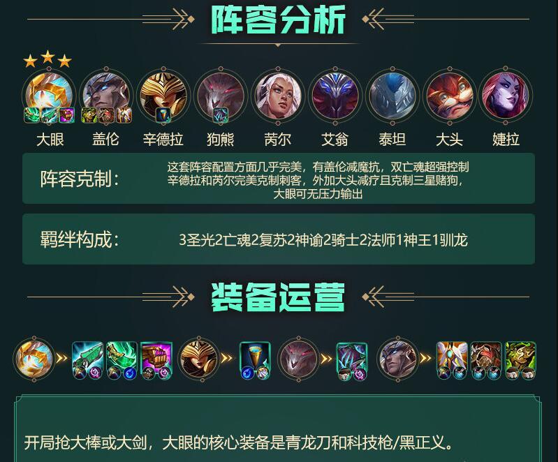 云顶之弈:s5最强阵容圣光大眼和复生刺客?ks:错了,还有隐藏t0