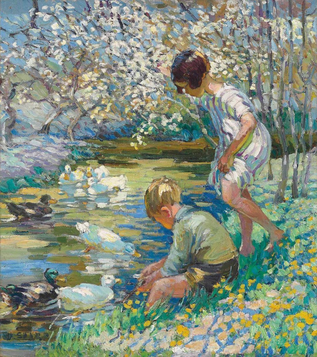 来自画师 dorothea sharp 的一组油画作品,作品以童年为主旋律