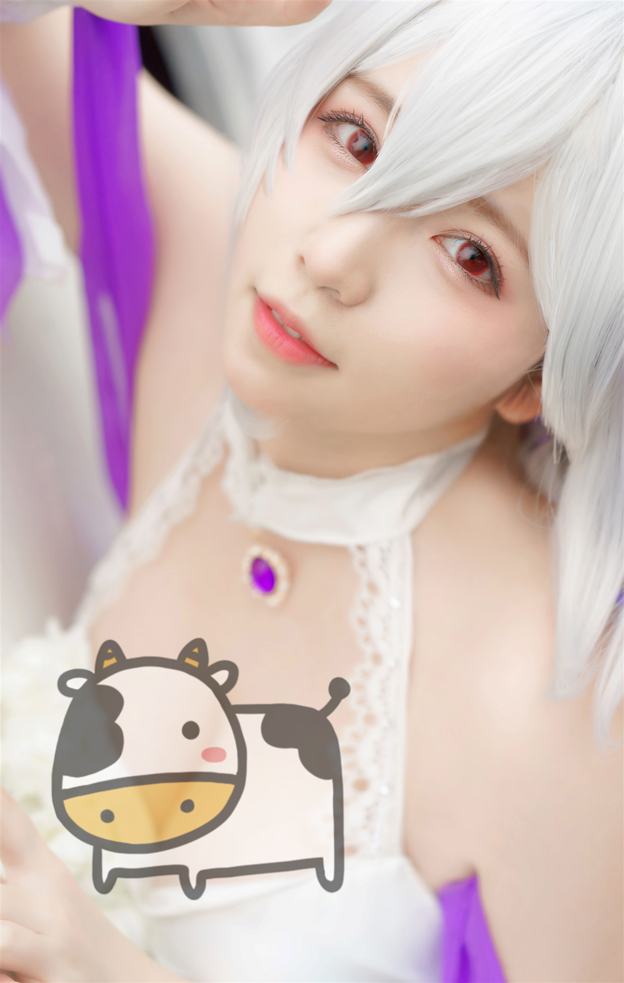 碧蓝航线天狼星cos,纯白蔷薇再好看,也比不了这一眼的心动