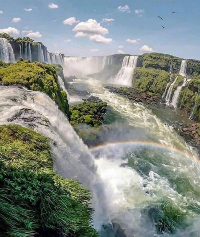 阿根廷伊瓜苏瀑布震撼人心的美景