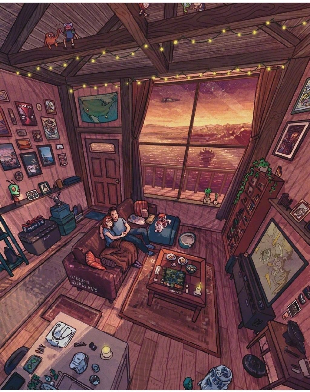 这种俯视构图的绘画效果真的很吸引人眼球_高清图集_新浪网