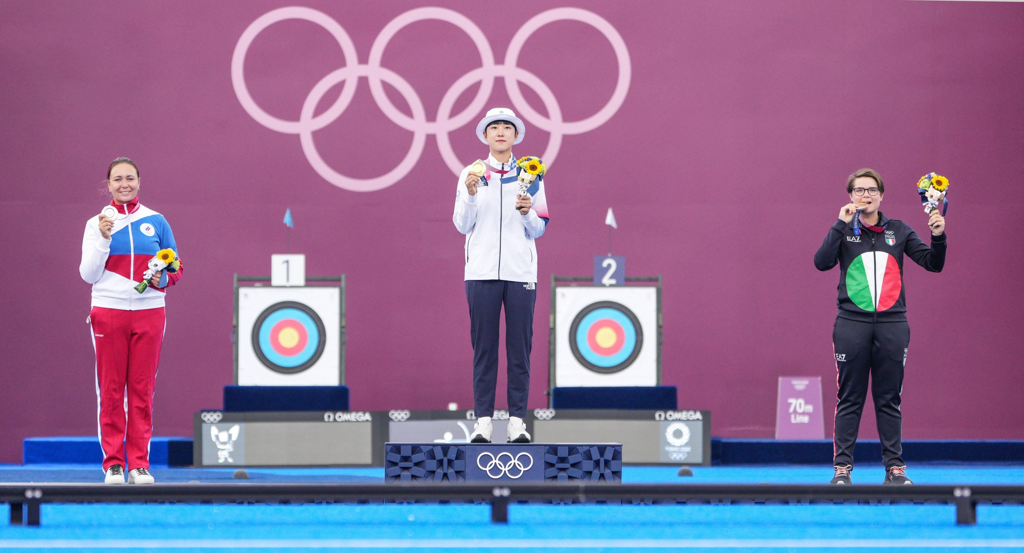 射箭女子个人赛韩国选手安山夺冠