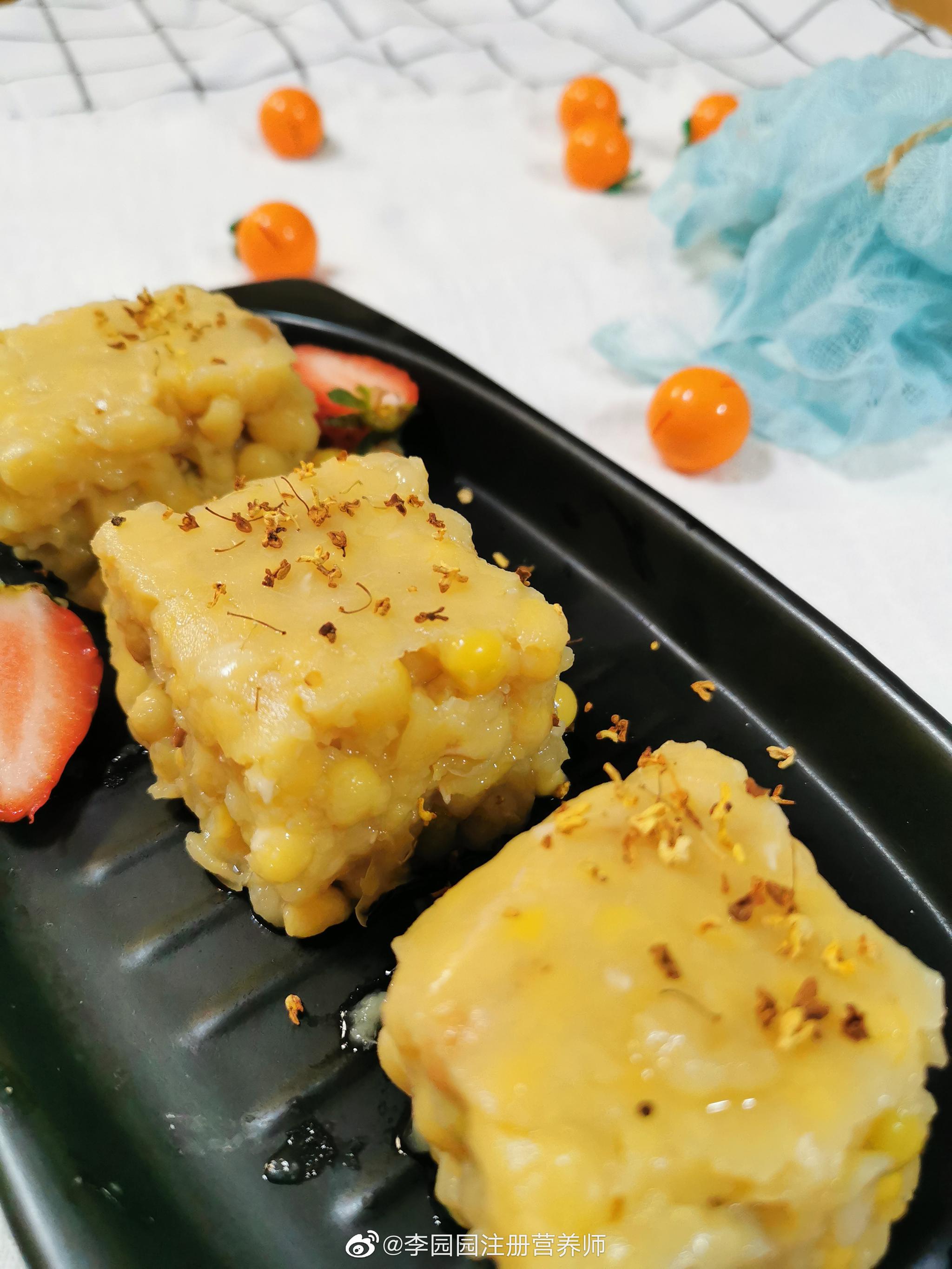 大颗粒加粗版桂花豌豆黄,吃着很过瘾