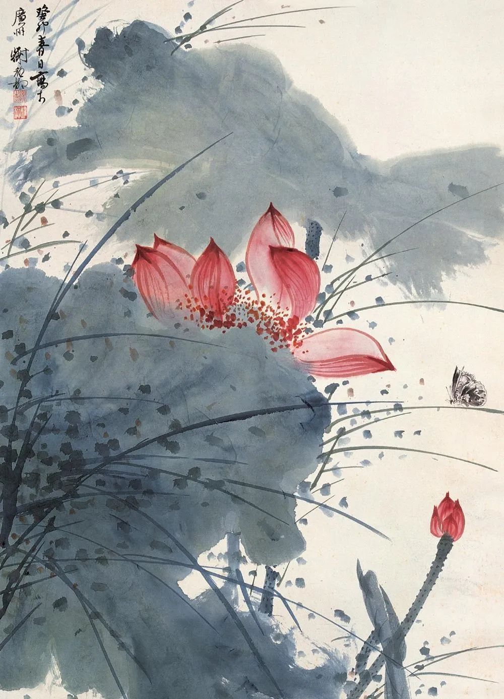 谢稚柳|荷塘|荷花_新浪新闻