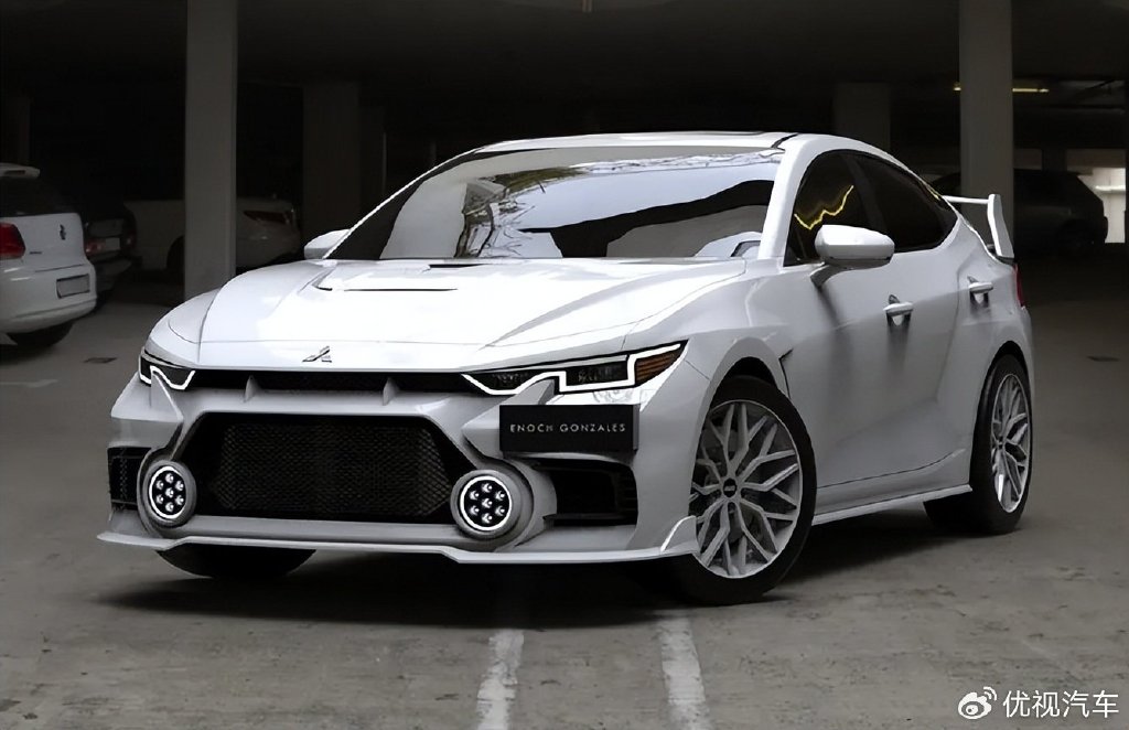 三菱evo复活!全新一代渲染图出炉,或配1.8t 电机 四驱