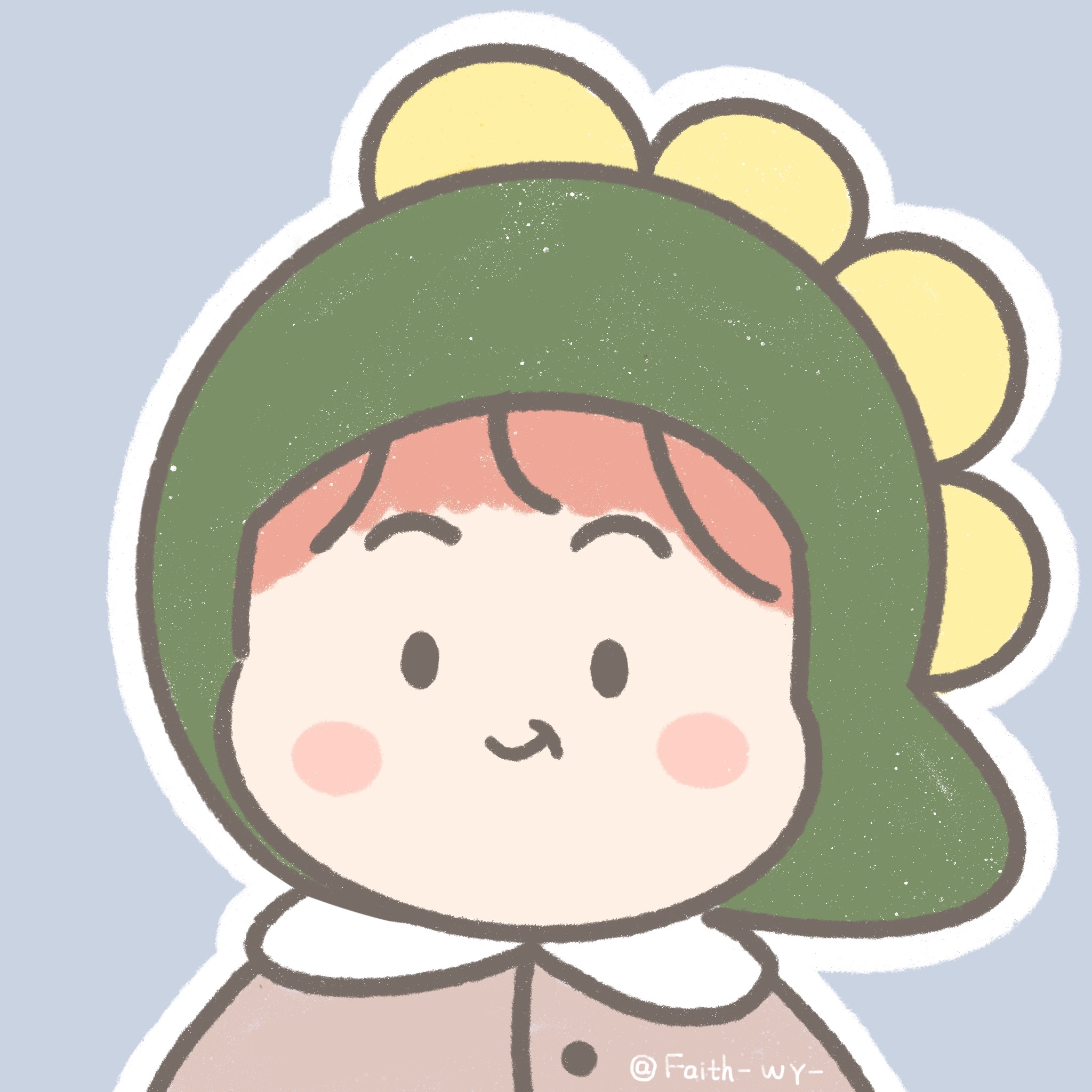 可爱的头套宝宝 / 简笔画小人物,手帐小素材.