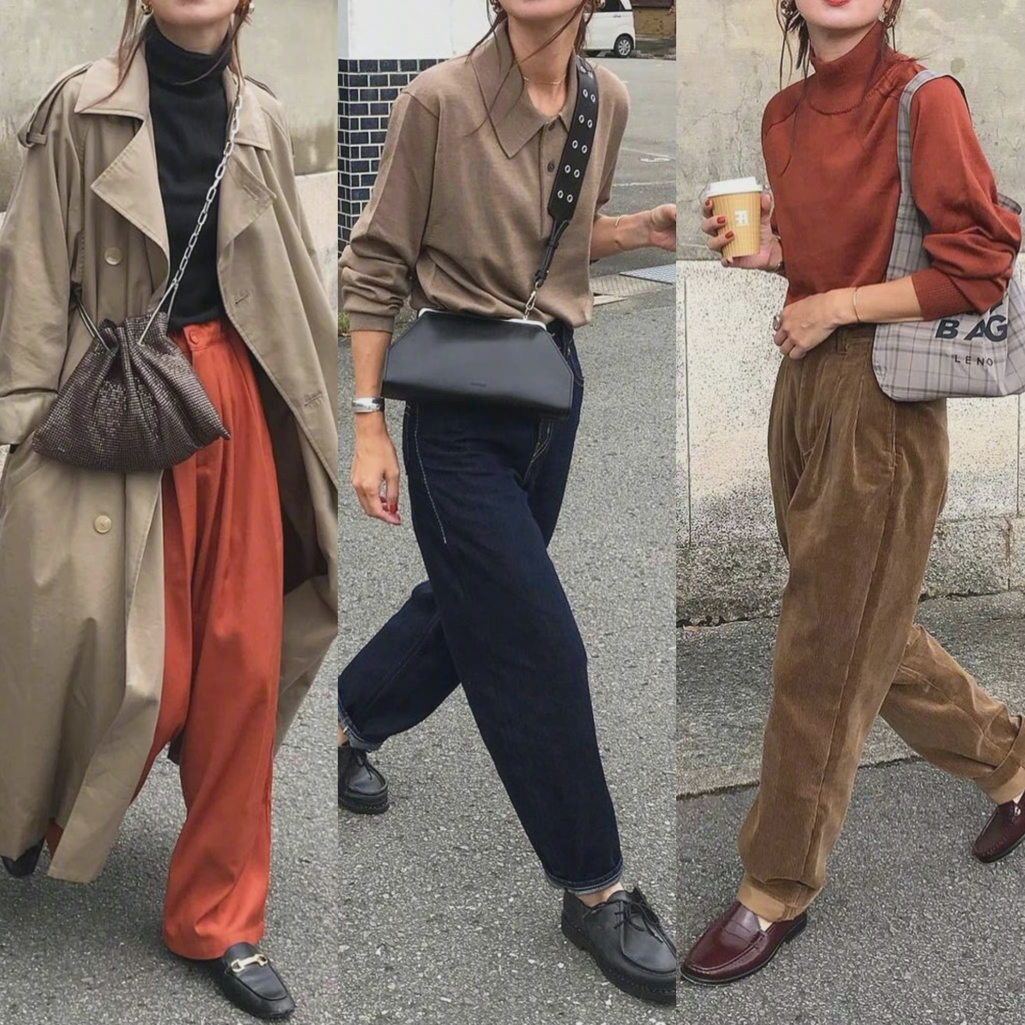 日本时尚博主kumikaiiio2简洁舒适的通勤穿搭参考