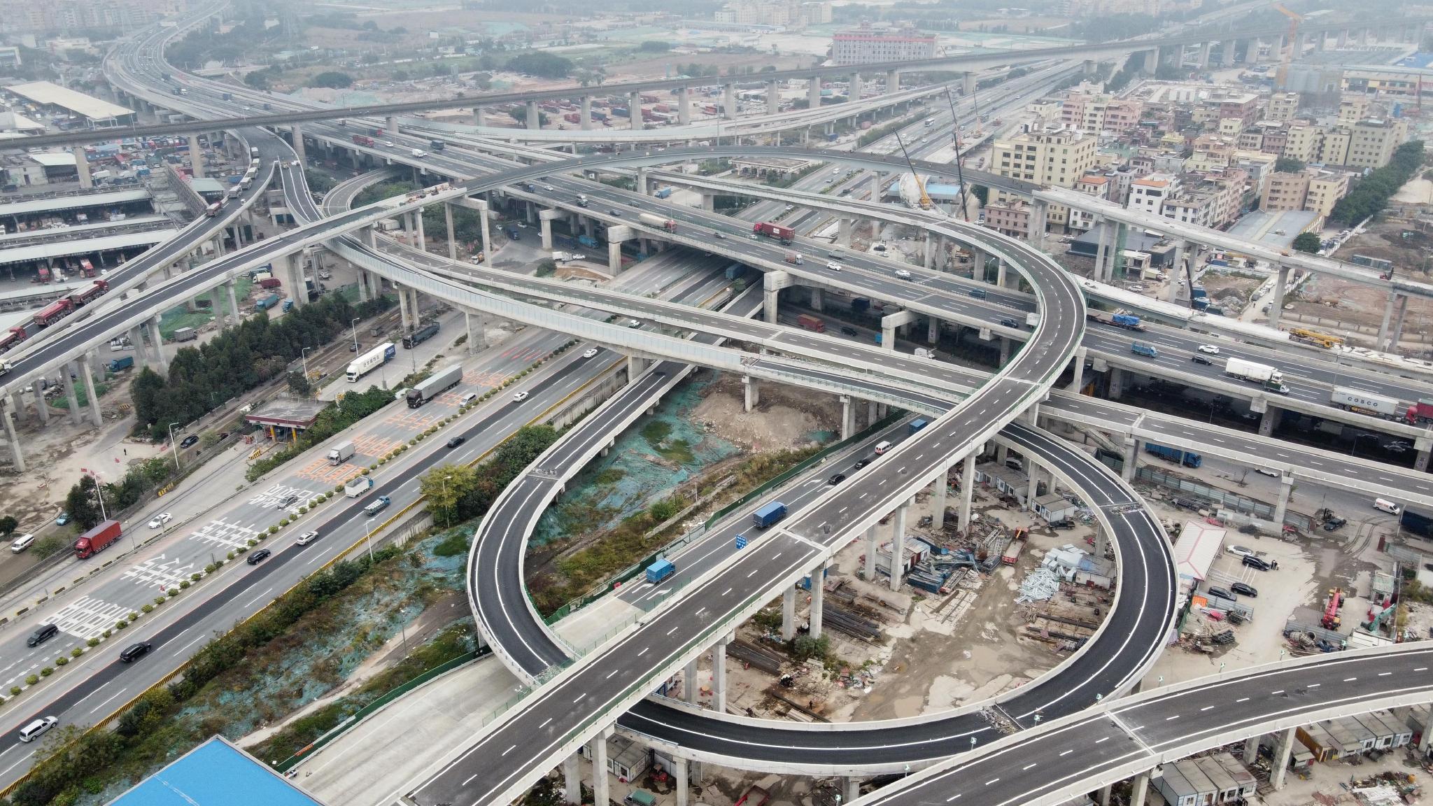 广佛肇高速广州段朝阳互通将于2022年春运前开通