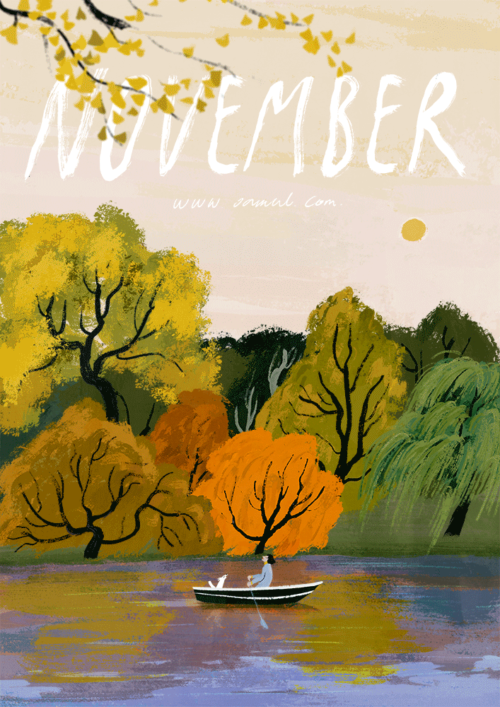 卤猫的插画作品6767四季