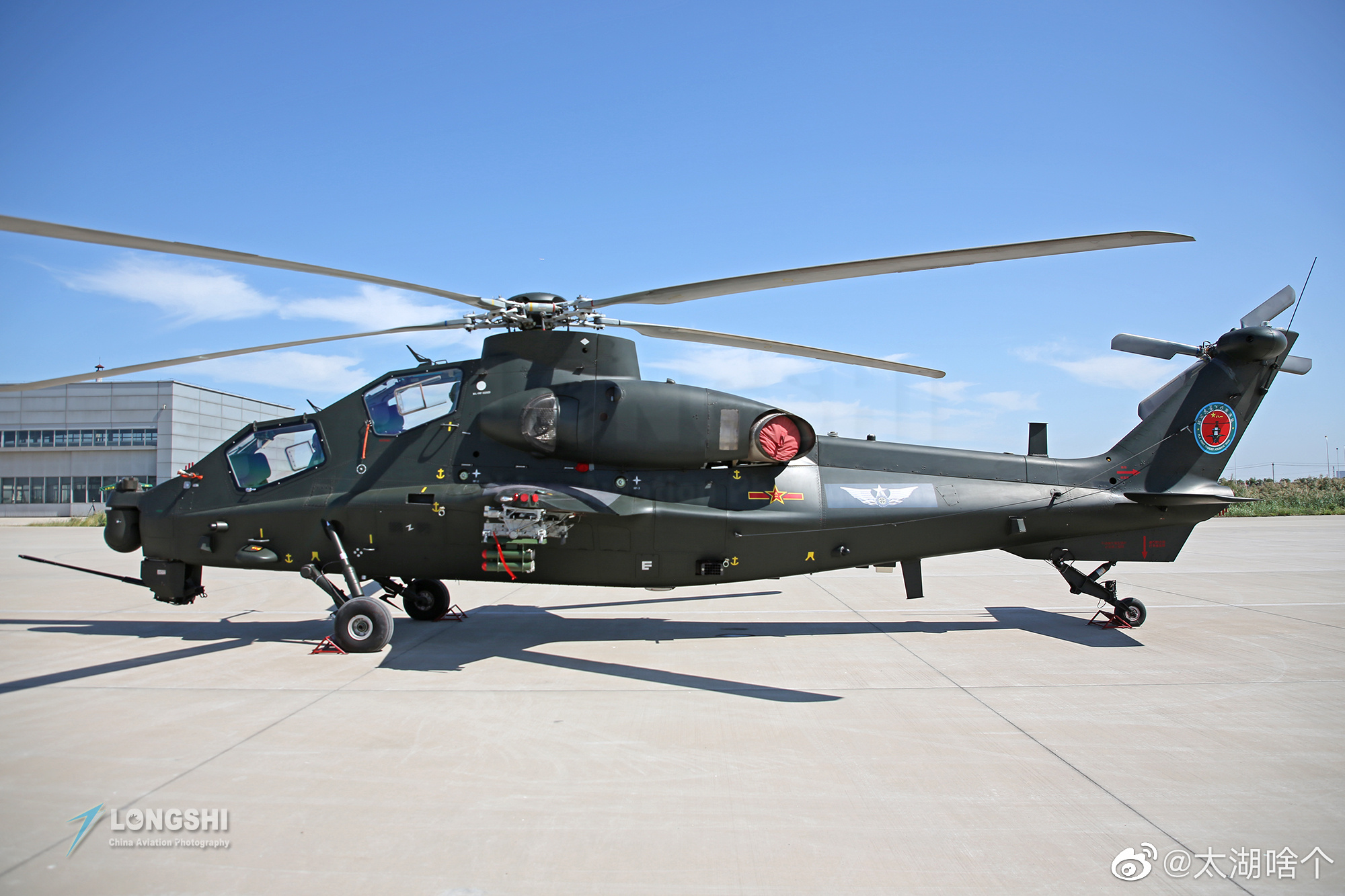 今天5月10日,就发直-10武装直升机,威武霸气!