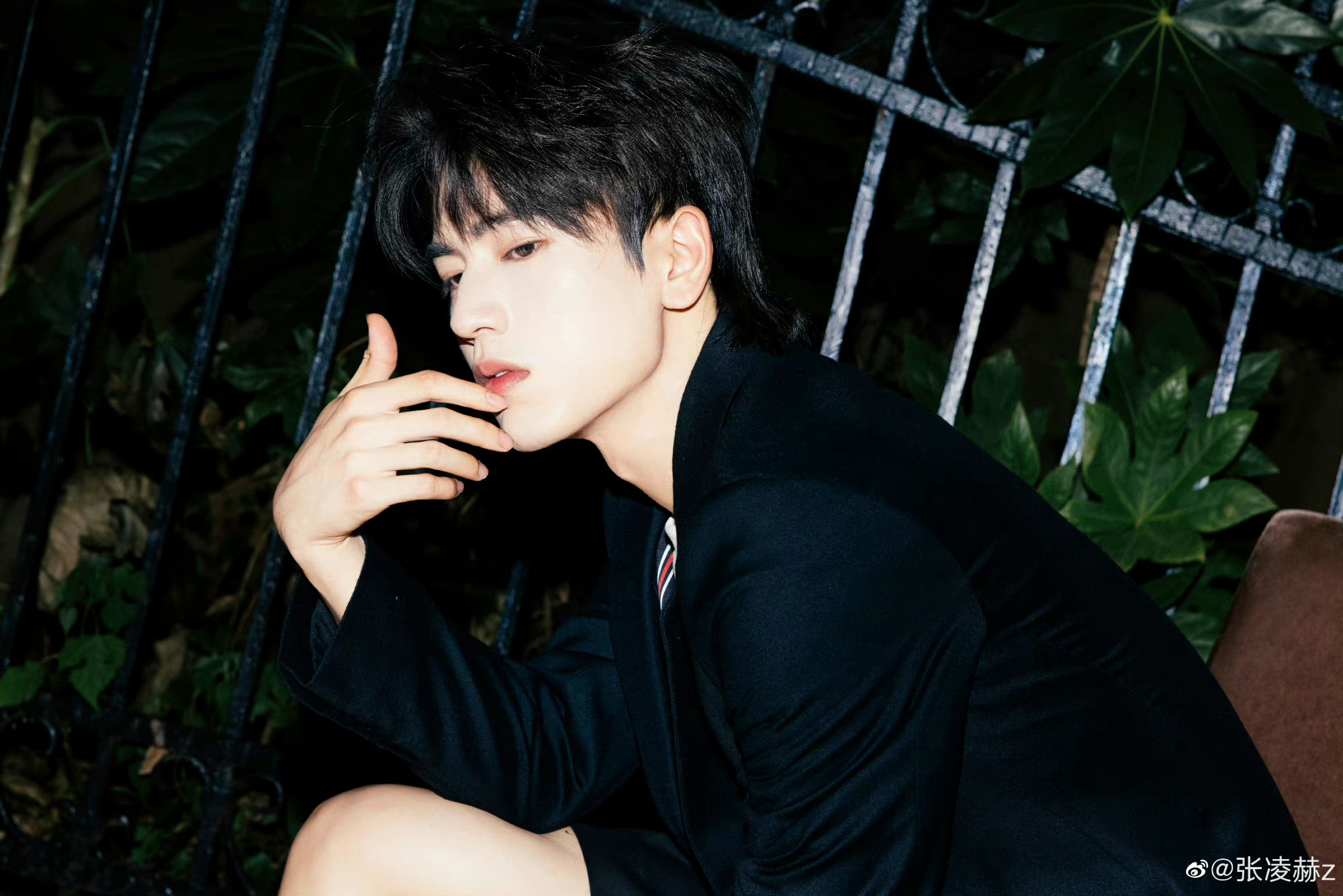 张凌赫晒最新随拍,黑白大片氛围感直接拉满了!帅气的_高清图集_新浪网