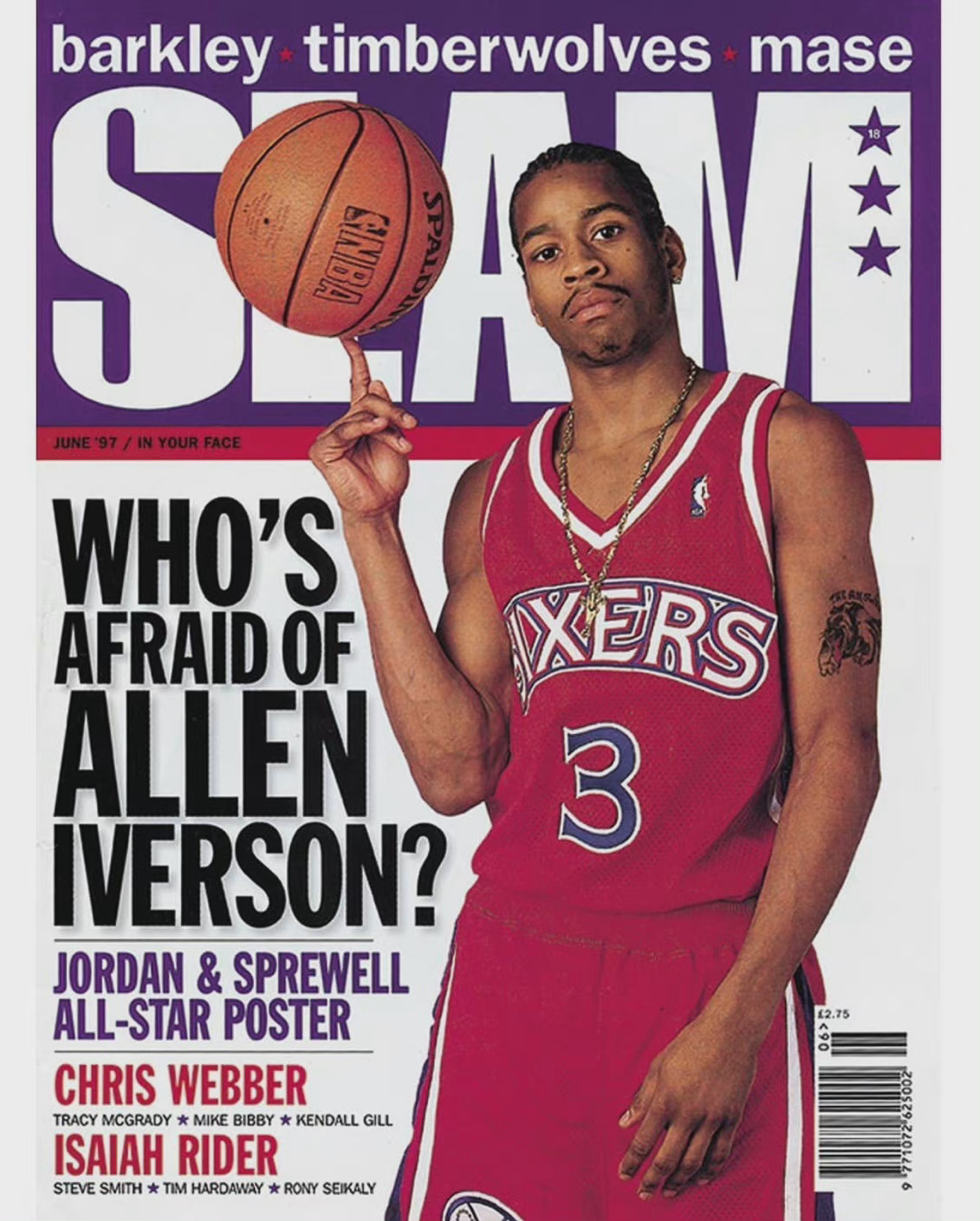 那些年艾弗森登上的slam杂志封面