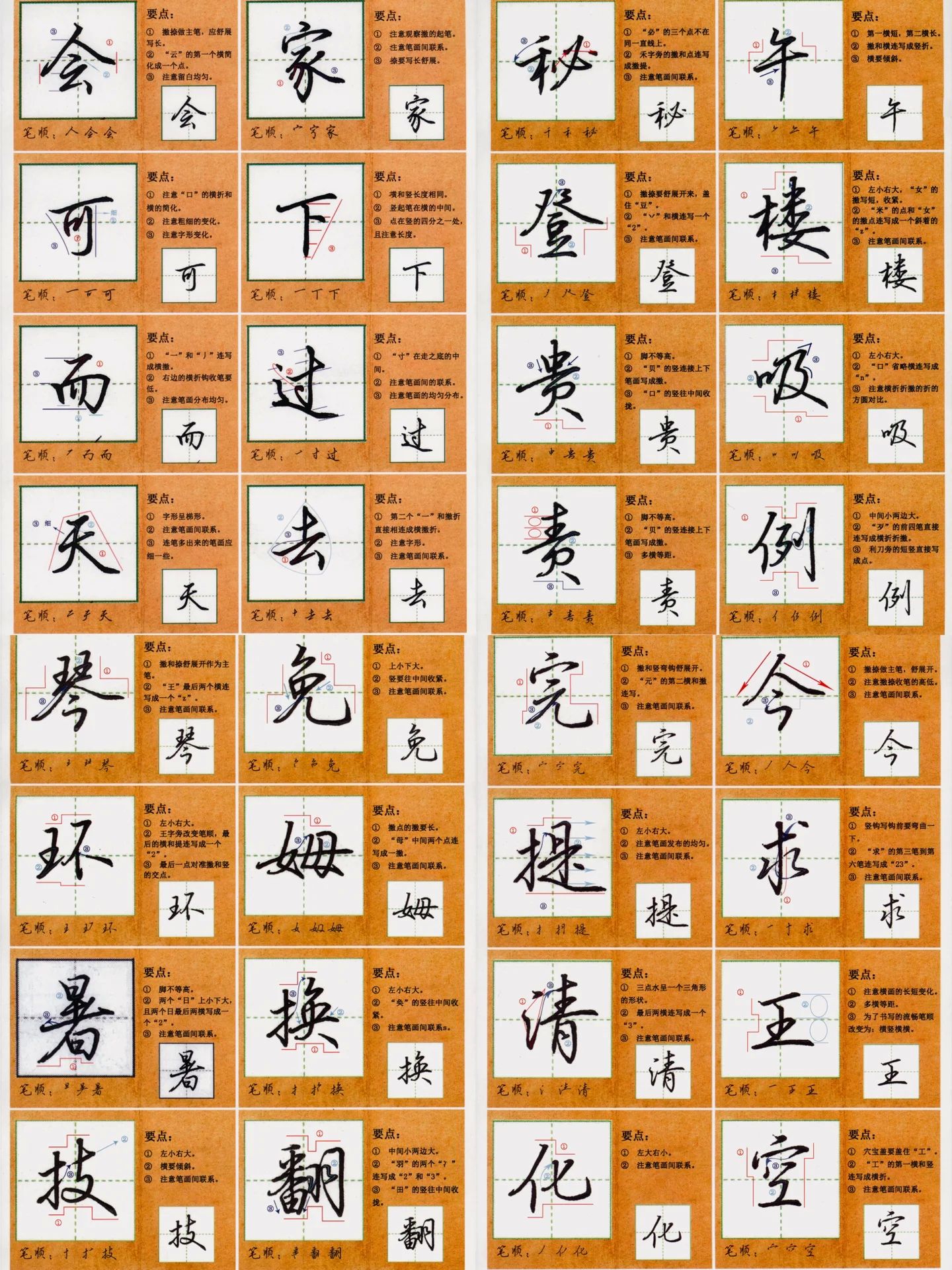一组不错的行书字帖……__财经头条