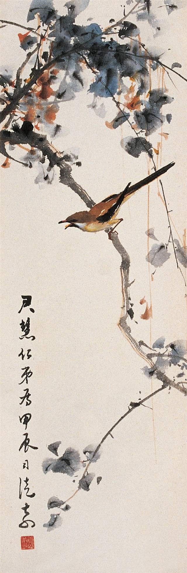 岭南画派大家司徒奇精品花鸟画作品欣赏