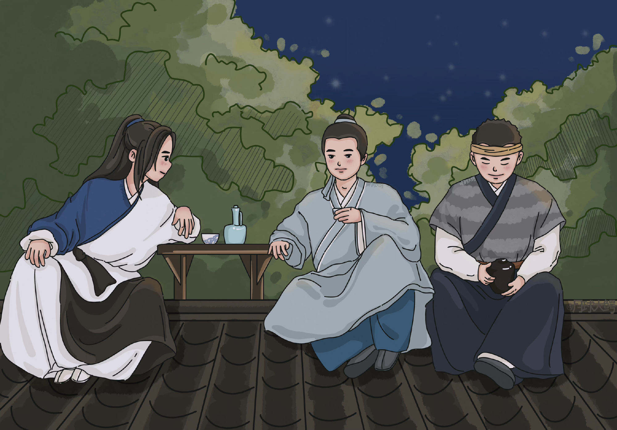 充满烟火气的武林外传背景图/ iPad壁纸