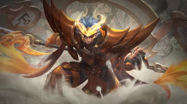 王者荣耀:张飞五虎将皮肤特效展示,大招红buff升级上古凶兽