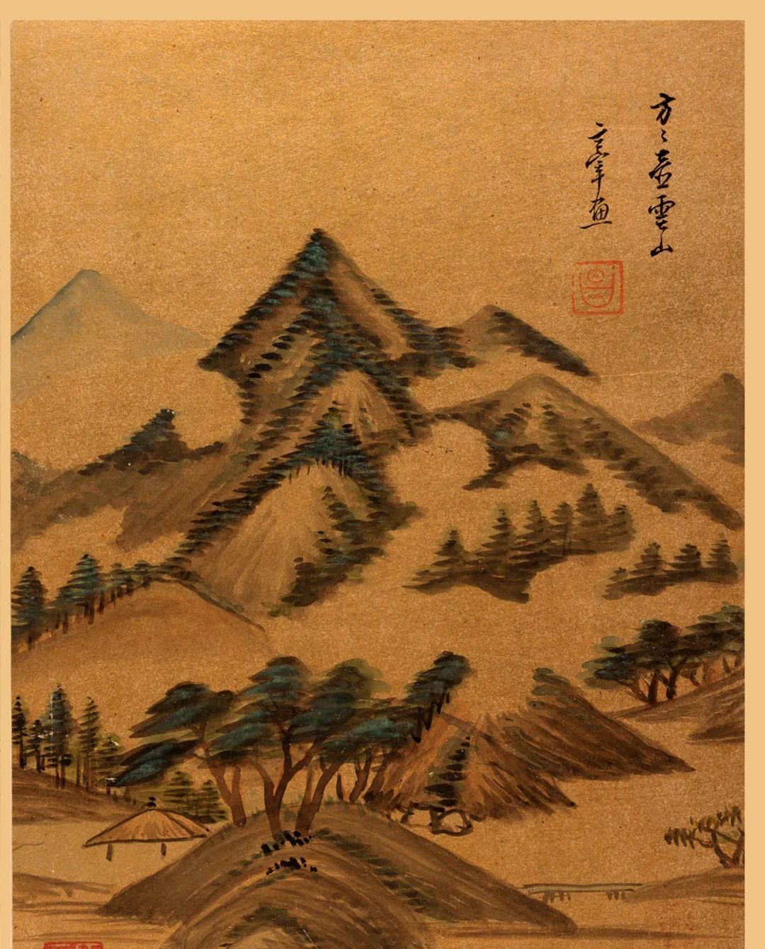 董其昌仿古山水册页