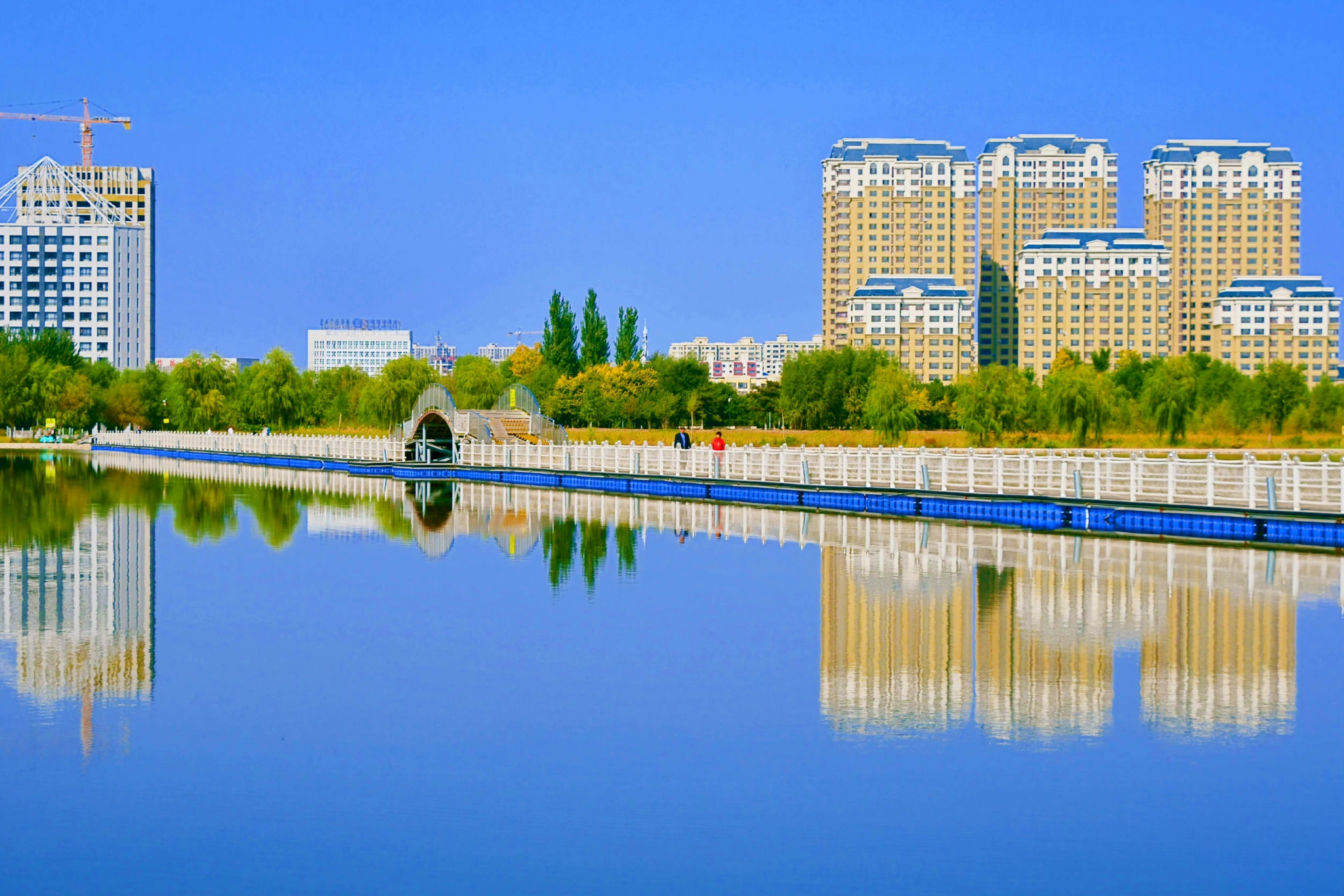 通辽市辽河公园水清景美原创拍摄