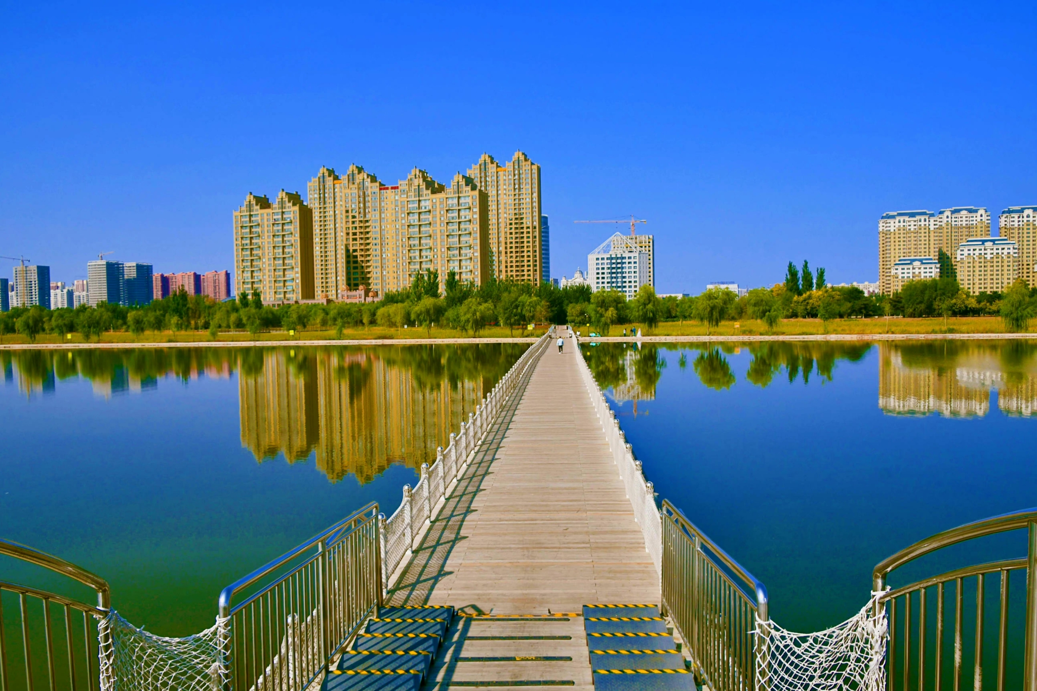 通辽市辽河公园水清景美原创拍摄