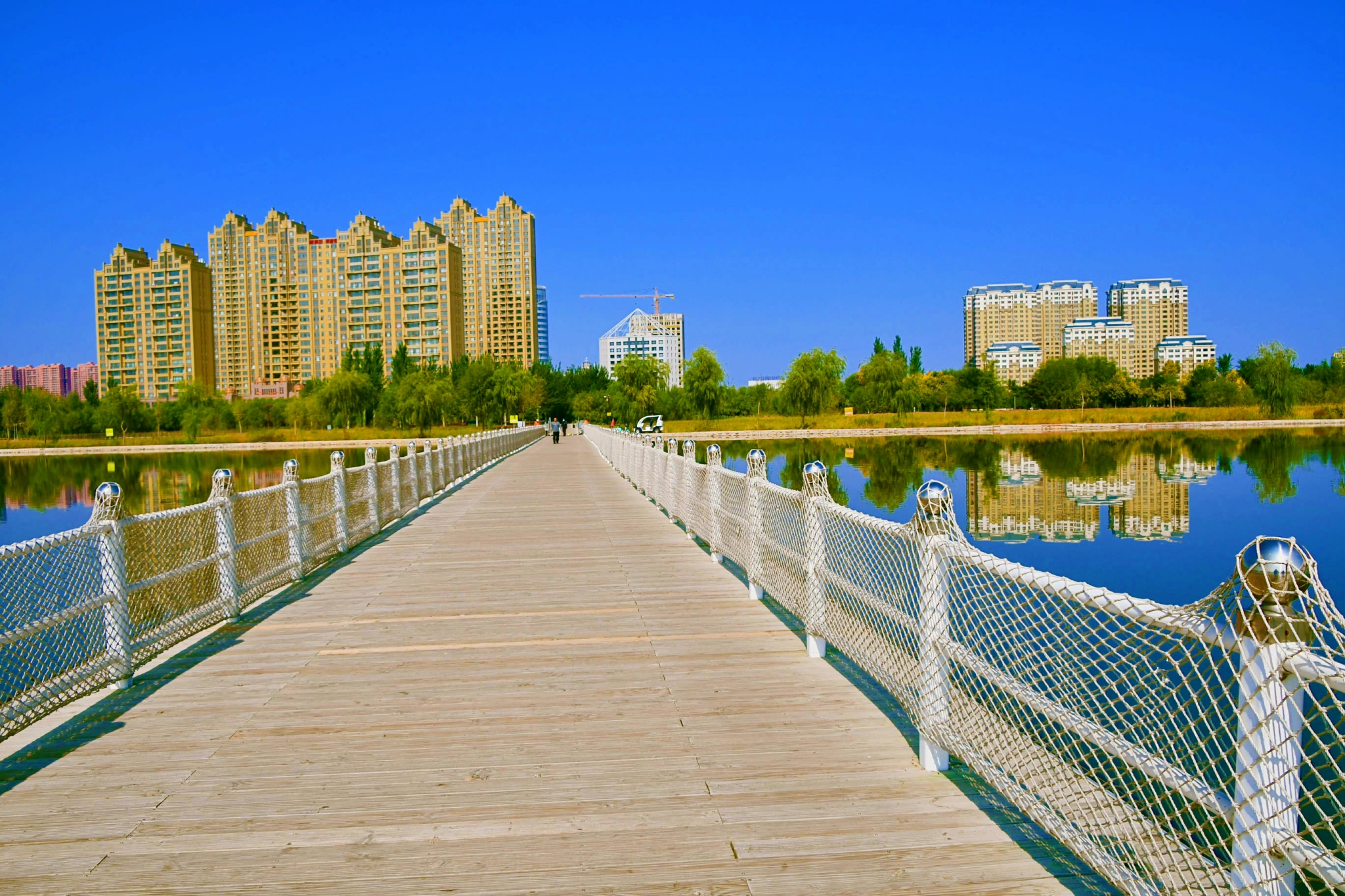 通辽市辽河公园水清景美原创拍摄