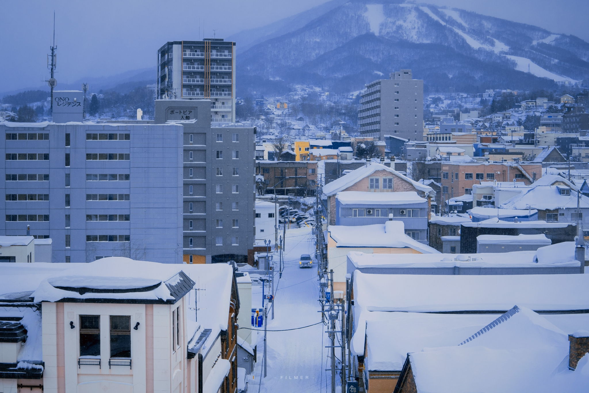 做了一些关于北海道的ipad壁纸