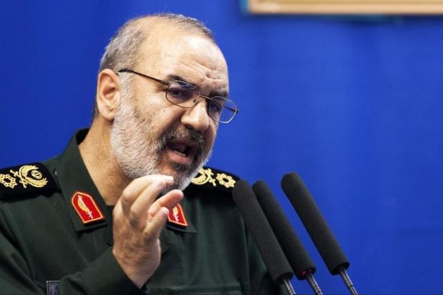 伊斯兰革命卫队总司令侯赛因·萨拉米将军在一场公开活动上发表了讲话