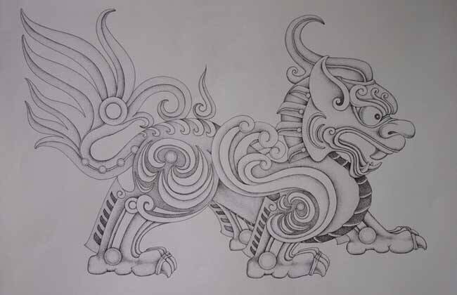獬豸又称獬廌,是中国古代神话传说中的神兽,体形大者如牛