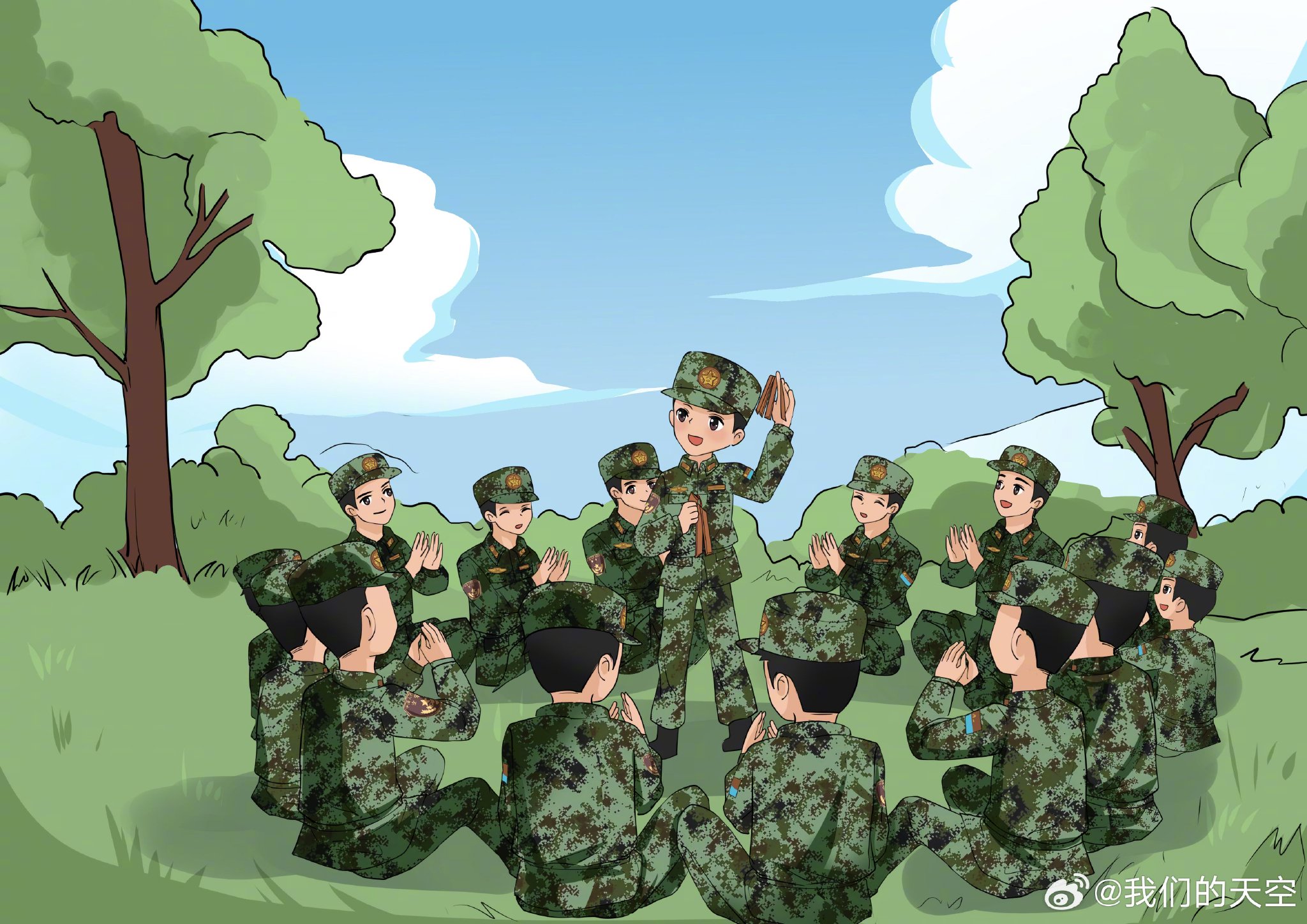 用漫画带你来看看新战友的军营新印象