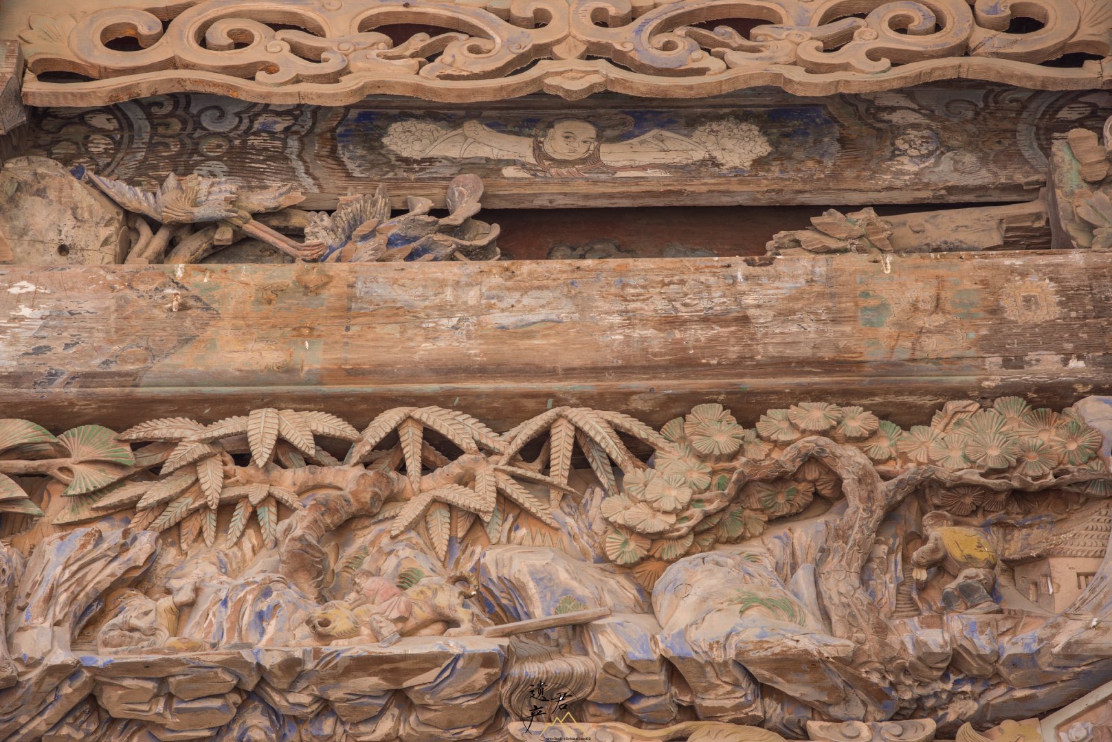 山西运城李家大院的木雕