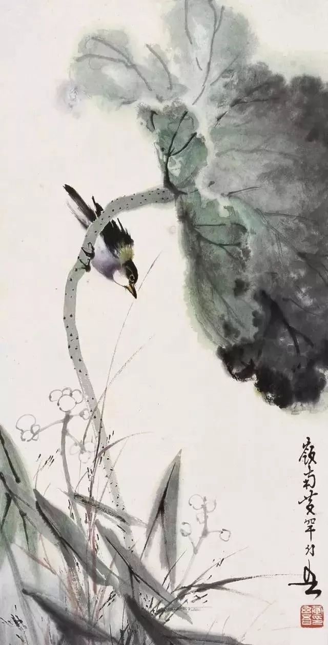 岭南名家黄幻吾笔下的荷花!