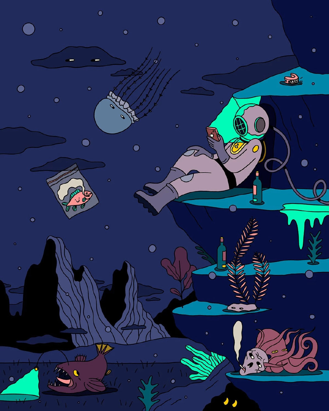 关于颜色的情绪 | 意大利设计师,插画师 carlo quaranta