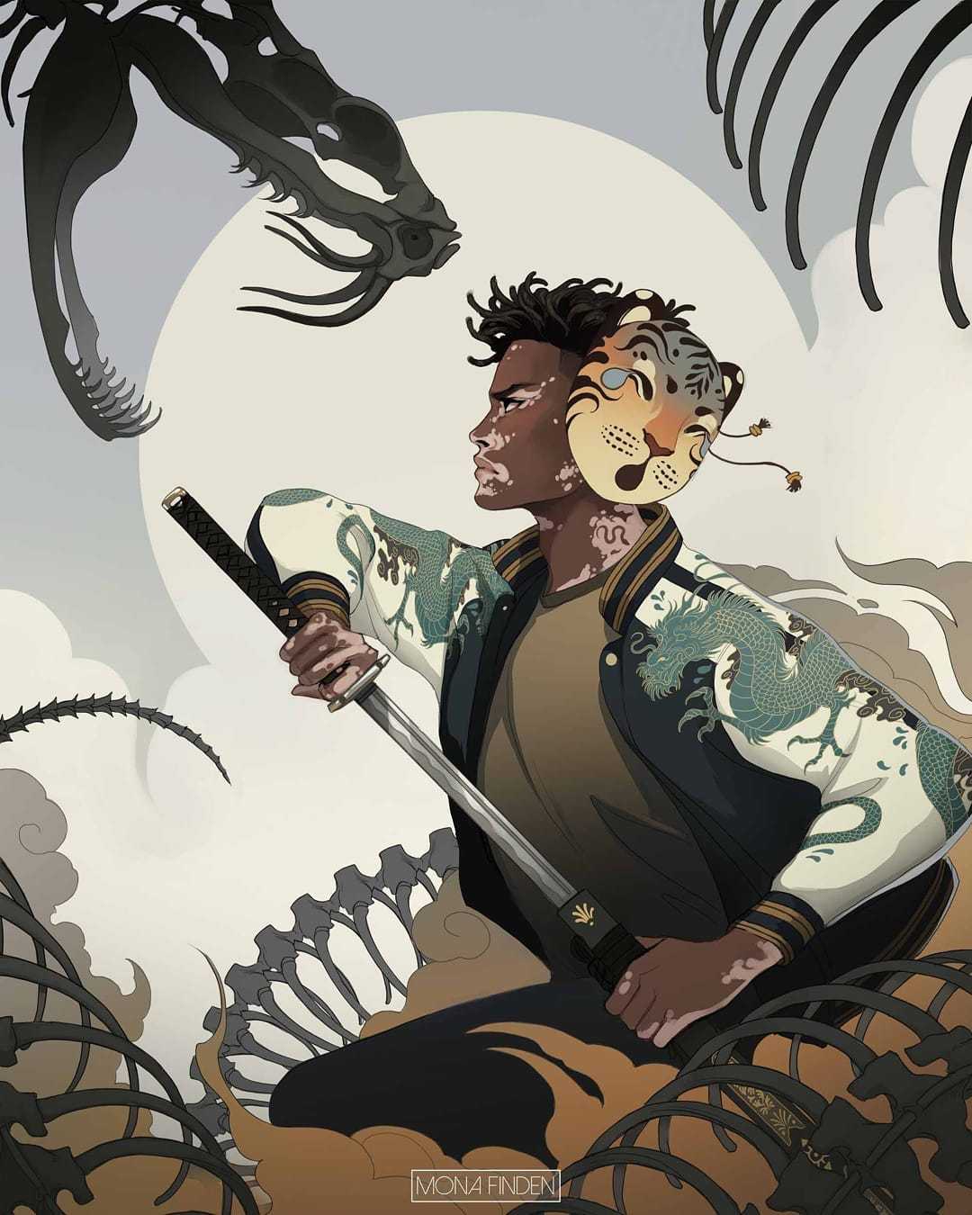 插画师 mona finden