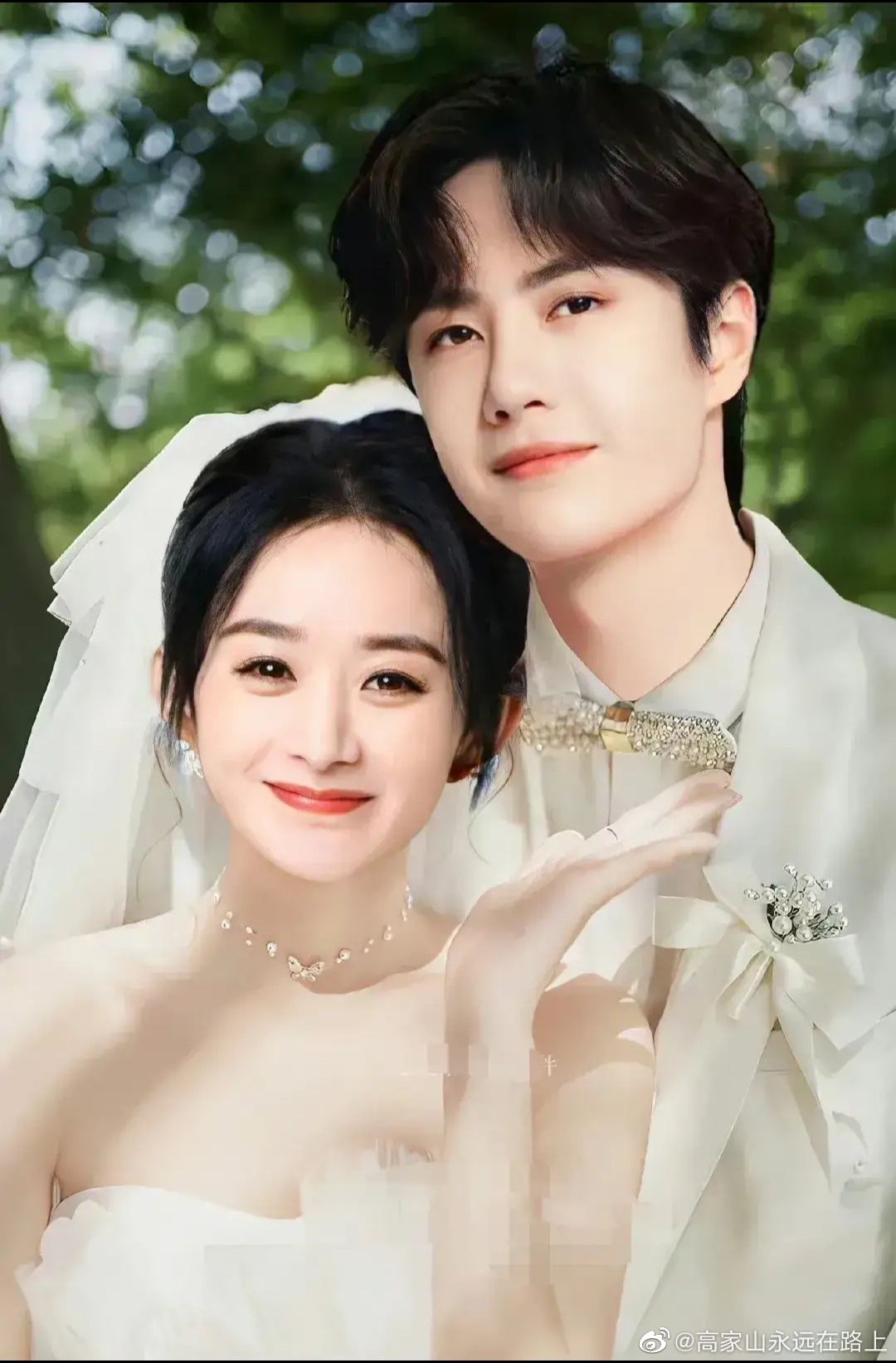 赵丽颖的结婚照,太漂亮了