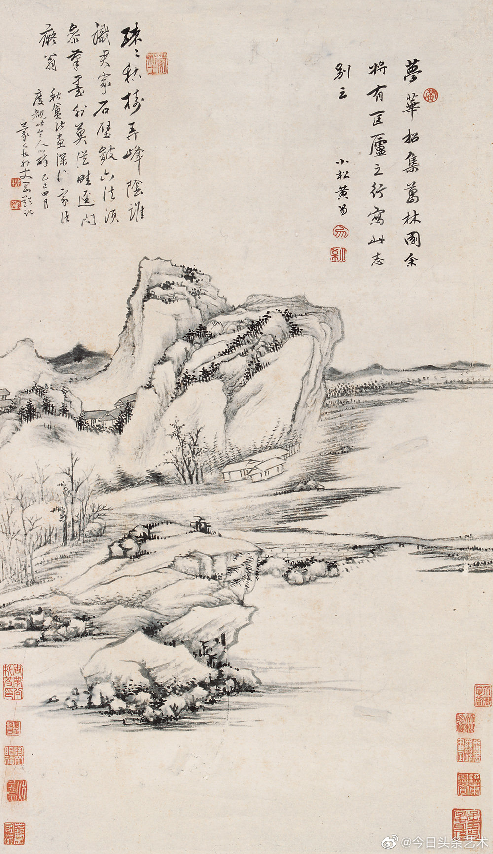 画家黄易山水画