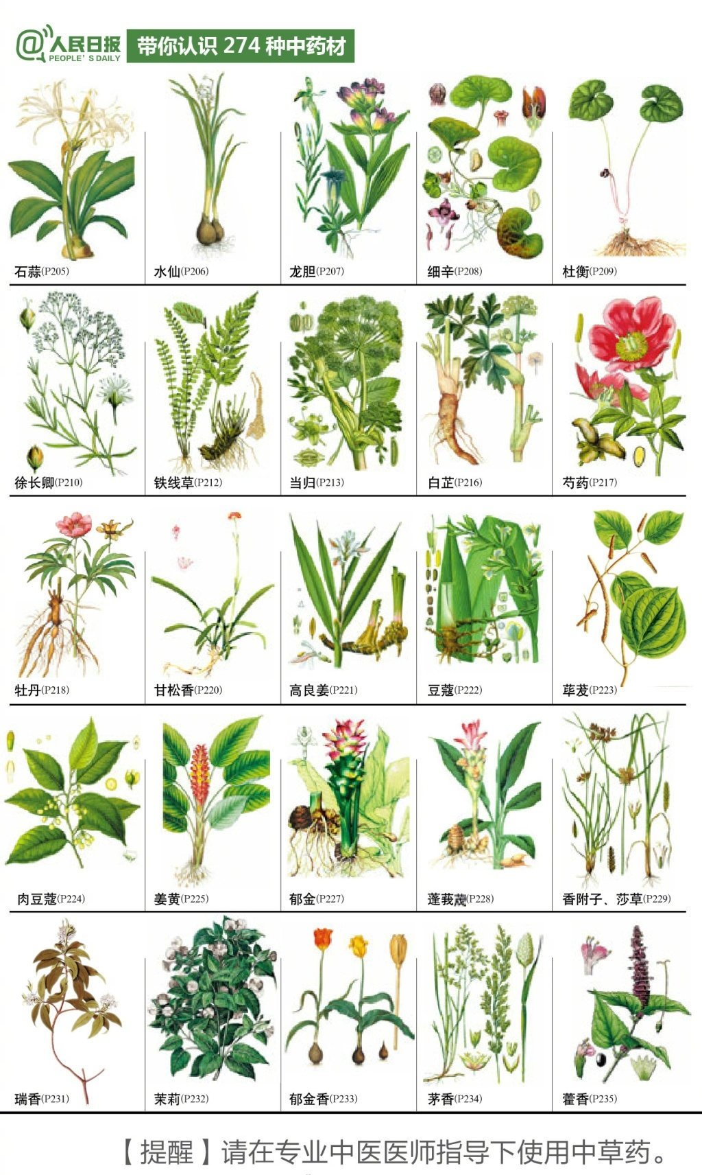 带你认识274种中药材,老祖宗留下的宝藏