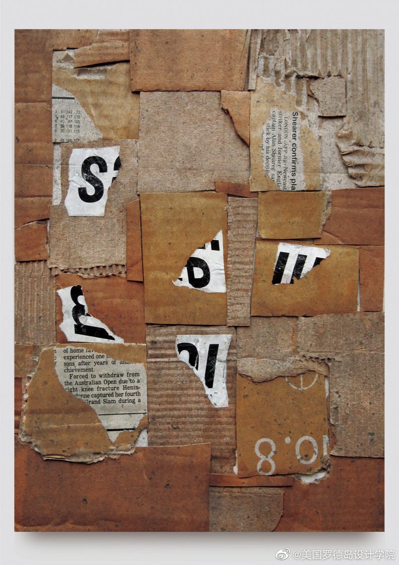 日本艺术家结合不同的材料和技术来创作抽象的拼贴艺术作品