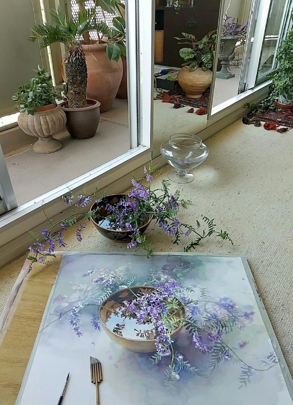 永山裕子的水彩花卉