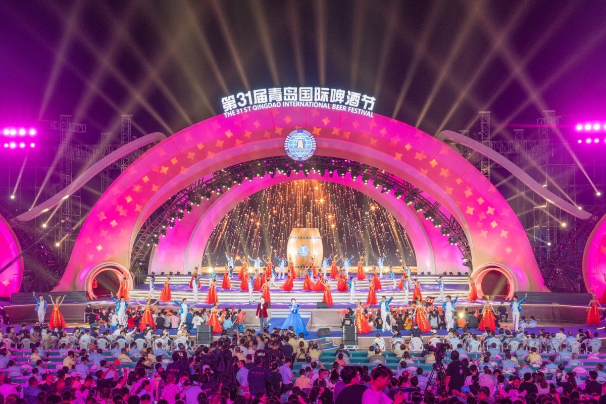中国啤酒之都花落青岛第31届青岛国际啤酒节在金沙滩啤酒城盛大开幕