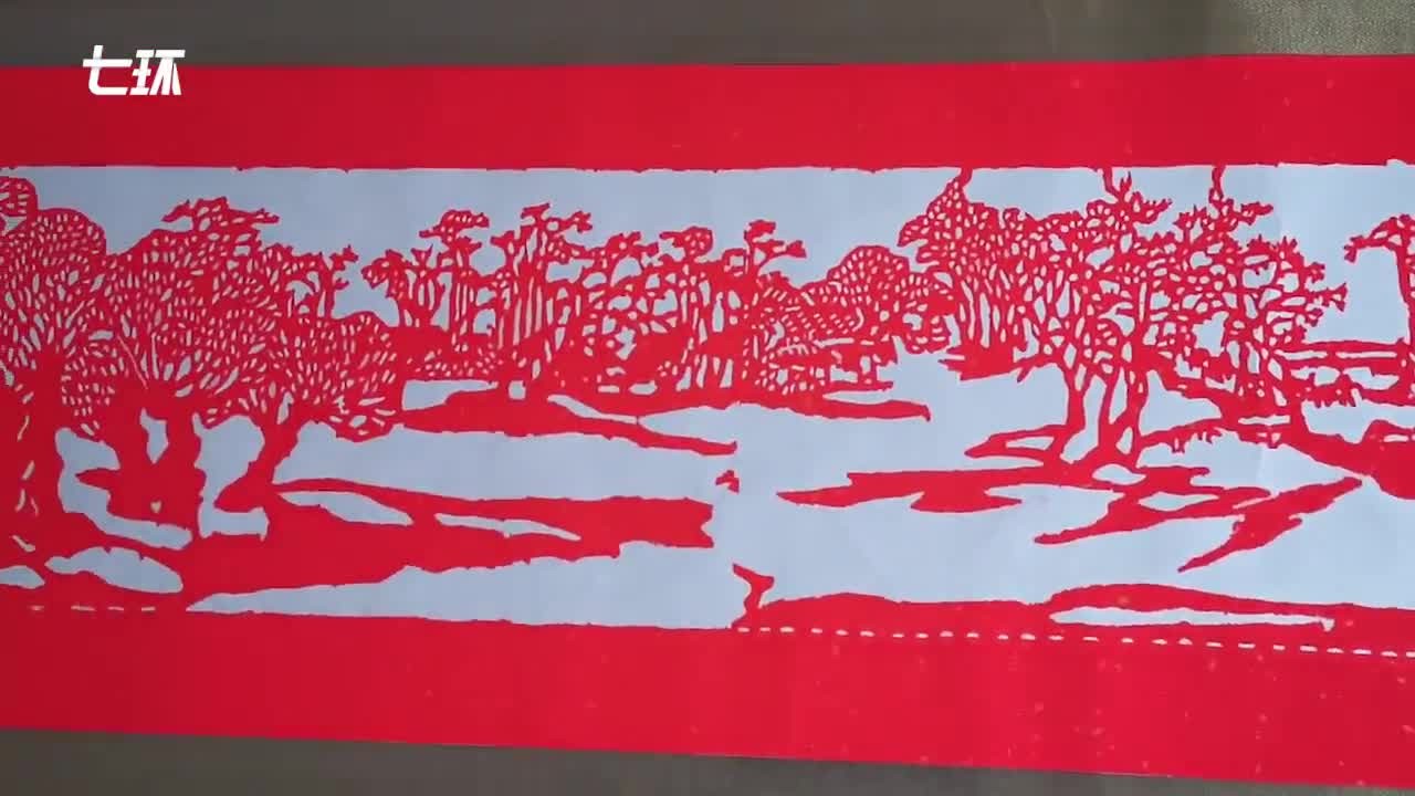 老人创作11米长“清明上河图”手撕画,被博物馆收藏