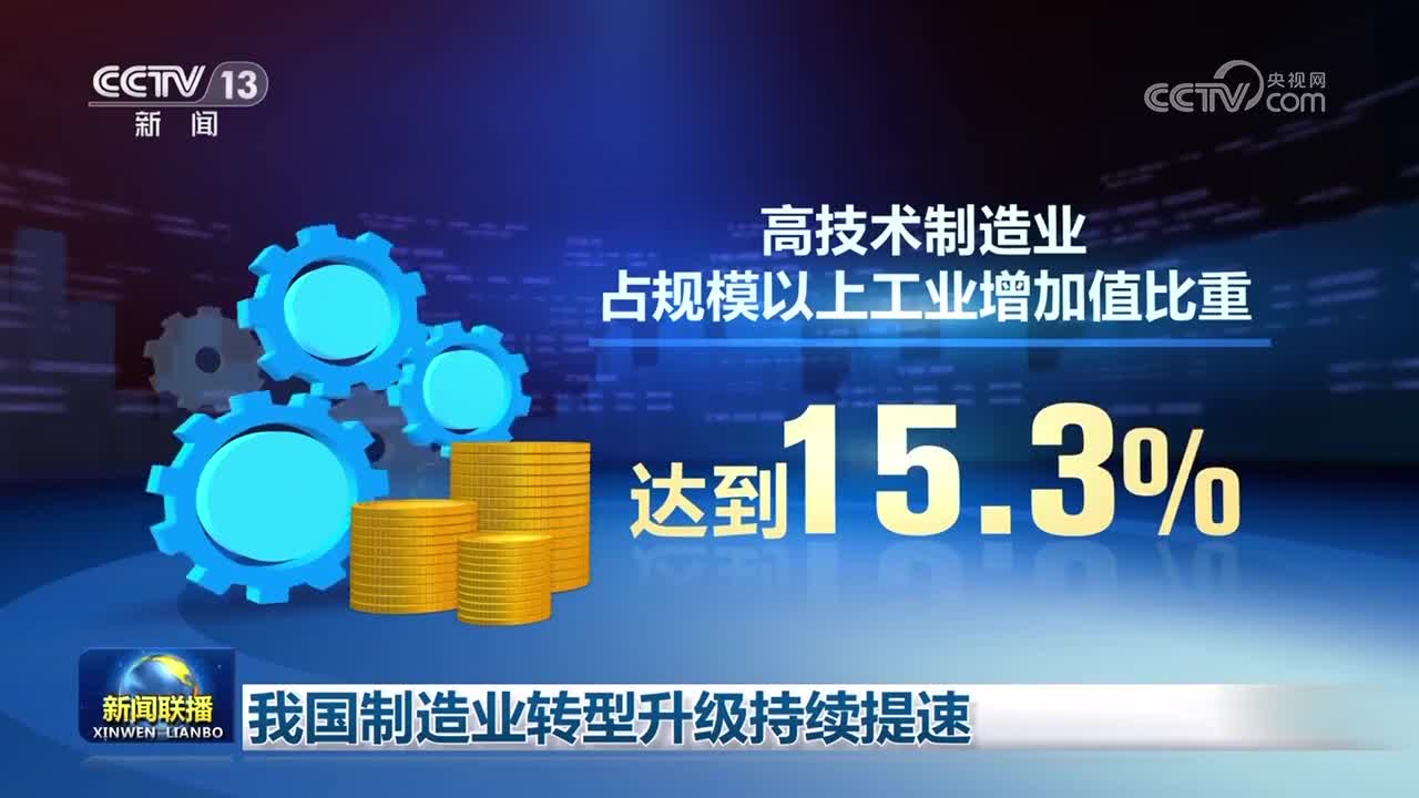 视频我国制造业转型升级持续提速