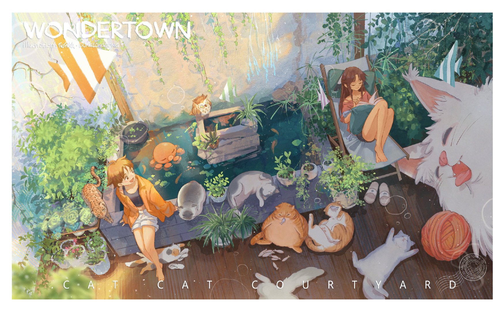 来自插画师东隆咚绘画作品