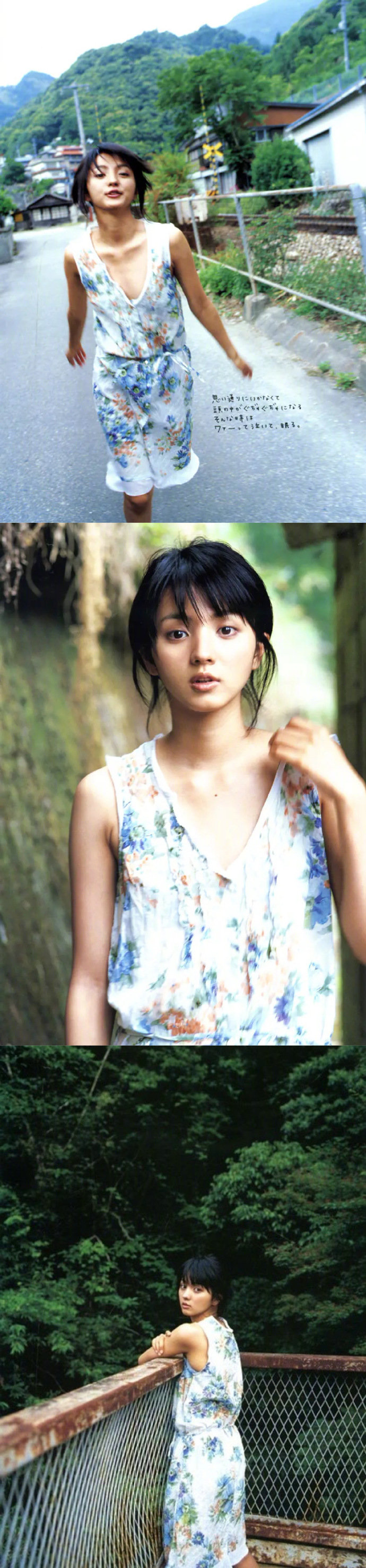 满岛光写真合集,精致的五官,灵动的气质,无论短发长发都好看