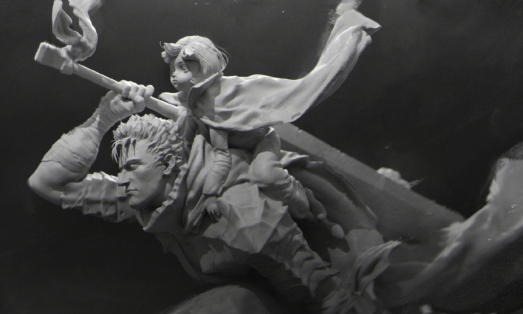 3D作品!来自推特Entei Ryu! 第一张就让人热血沸腾!