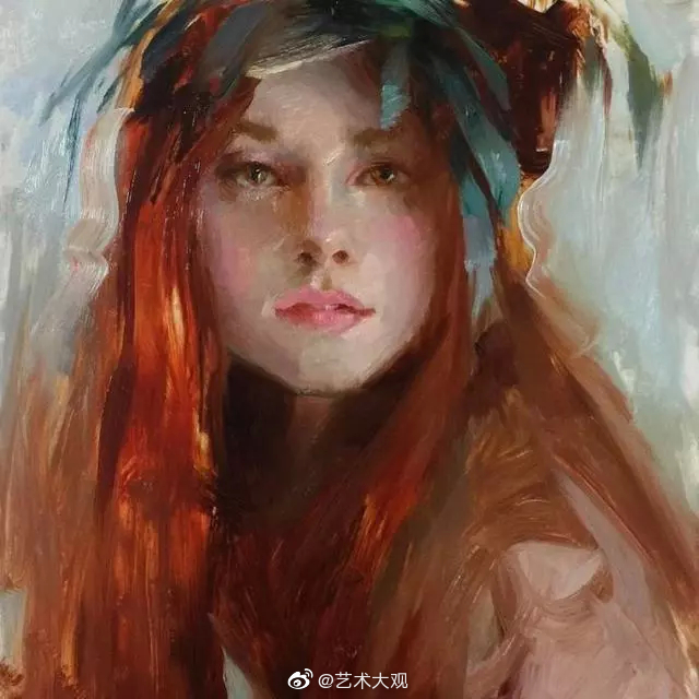 印度女画家suchitrabhosle人物肖像油画专辑