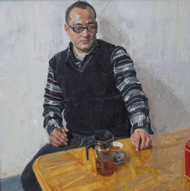 国美教授何红舟人物油画作品欣赏