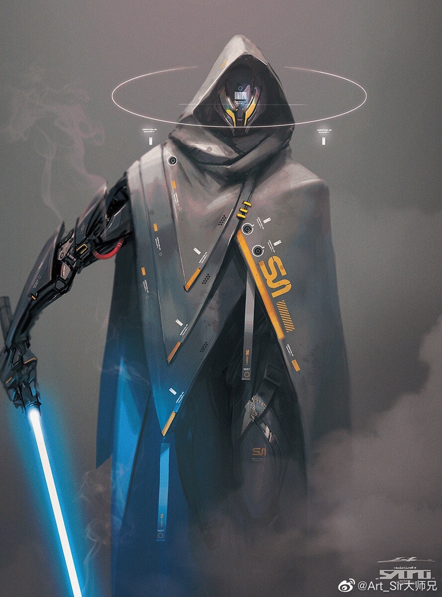 科技风插画人物 画师esteo