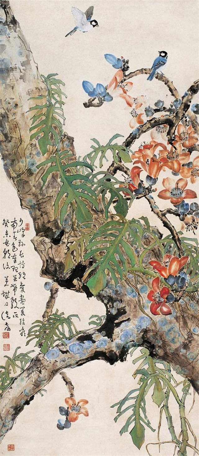 岭南画派大家司徒奇精品花鸟画作品欣赏